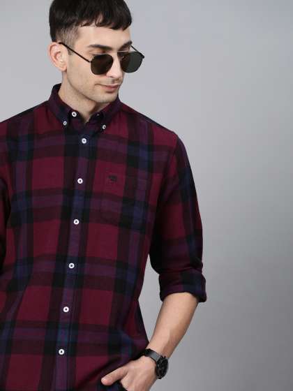 Slim Fit Checked Flannel Shirt