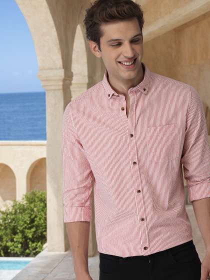 Slim Fit Striped Linen Shirt